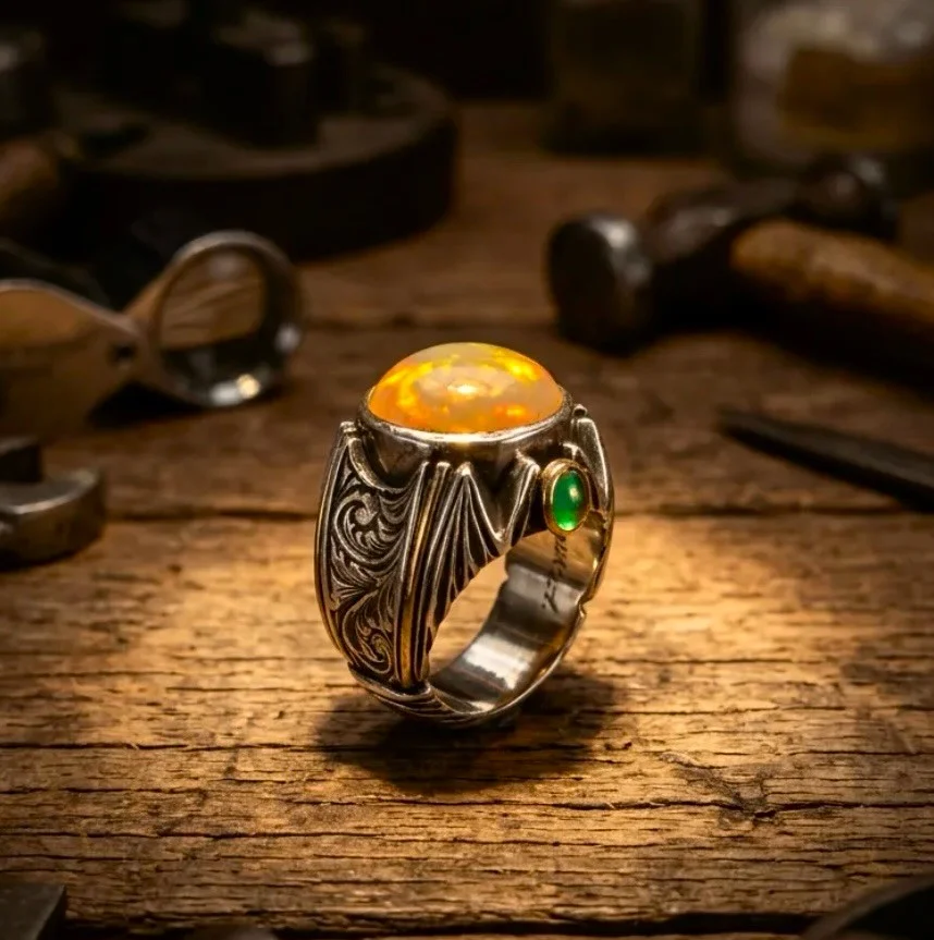 ŞEMSİ KADİM OPAL YÜZÜK